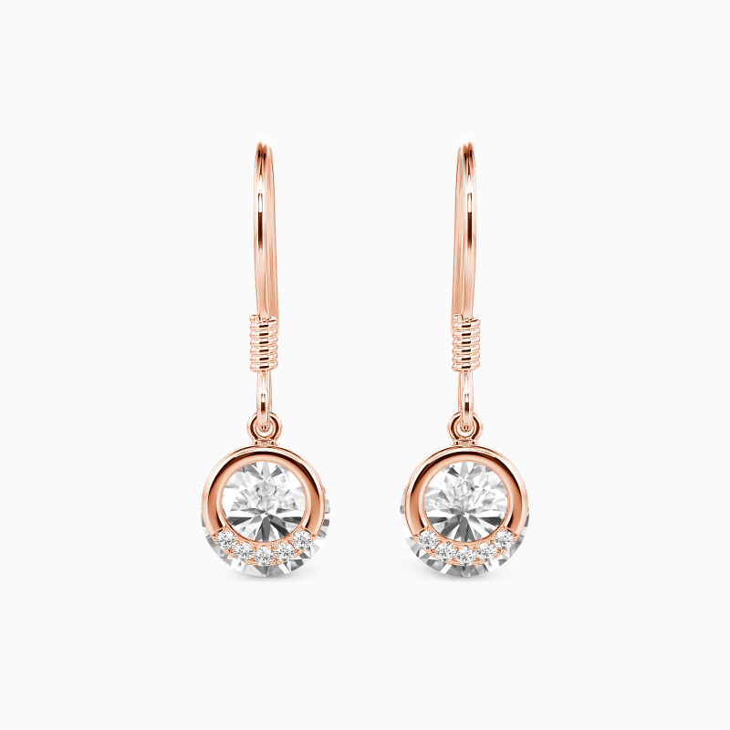 SHE·SAID·YES "Forver Young" Round Cut Drop Earrings