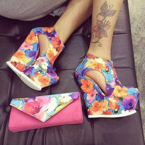 Why Don't You Try Floral Wedges?