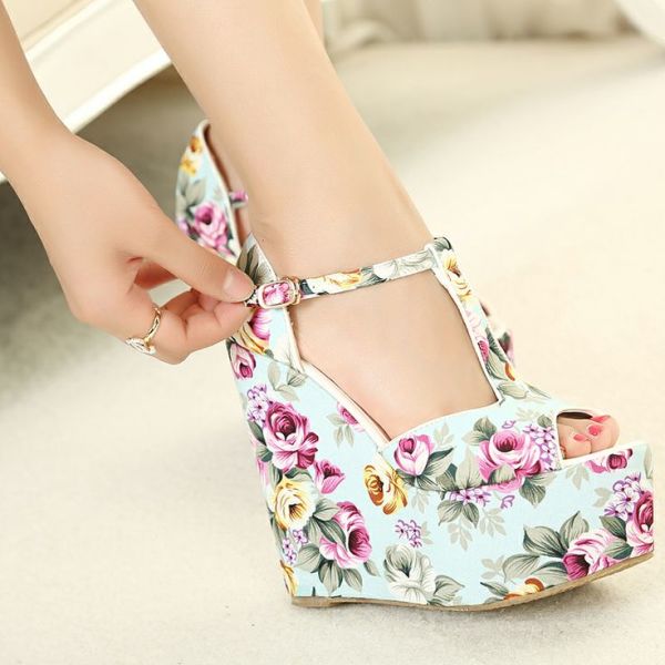 Why Don't You Try Floral Wedges?