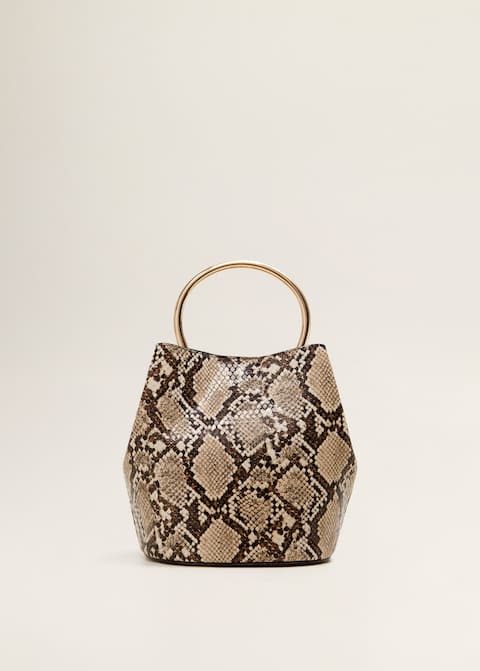 Metallic handle bag