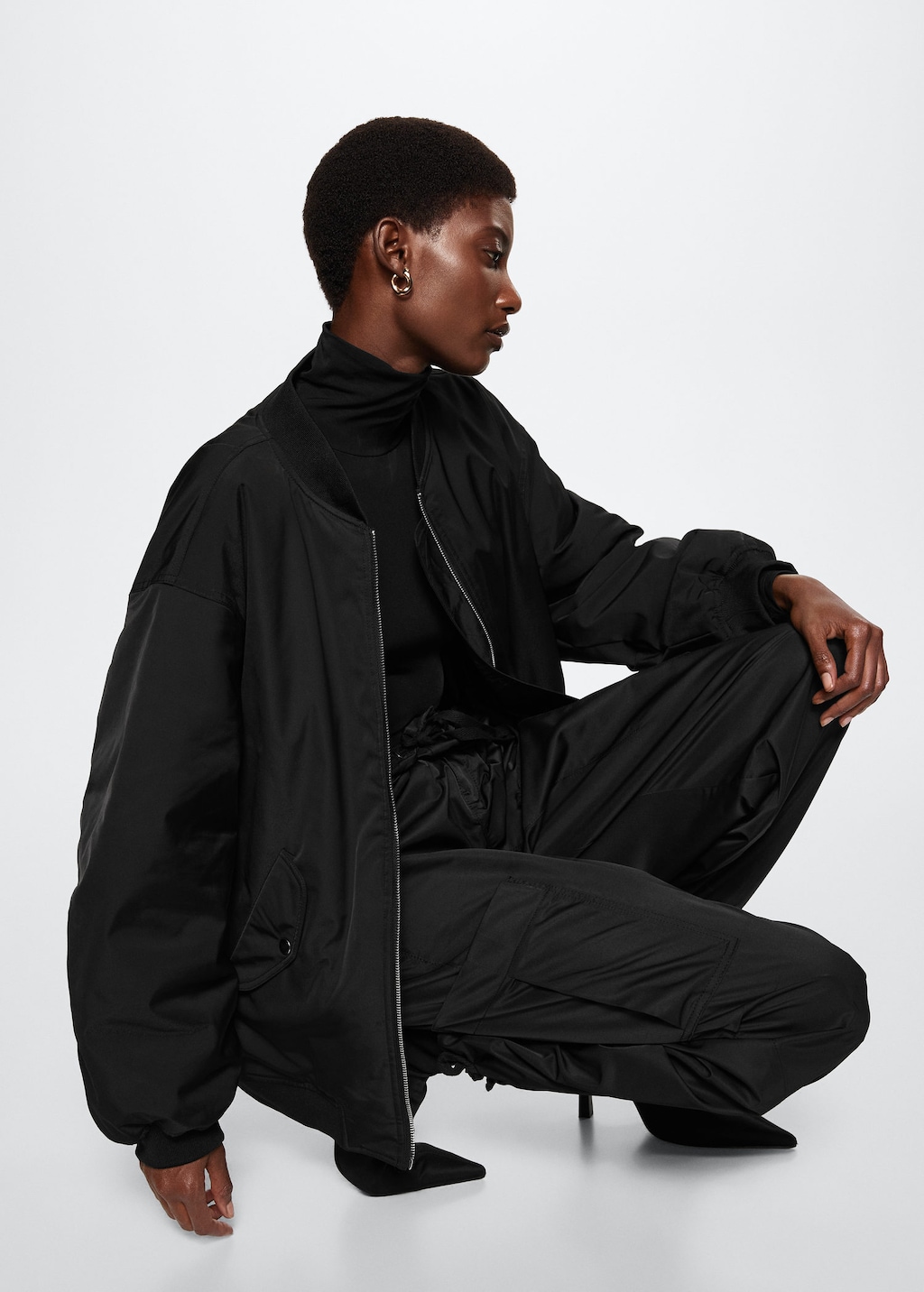 OVERSIZED BOMBER JACKET - WOMEN