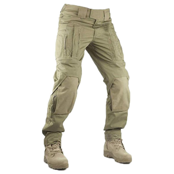 Mens Casual Large Pocket Trousers