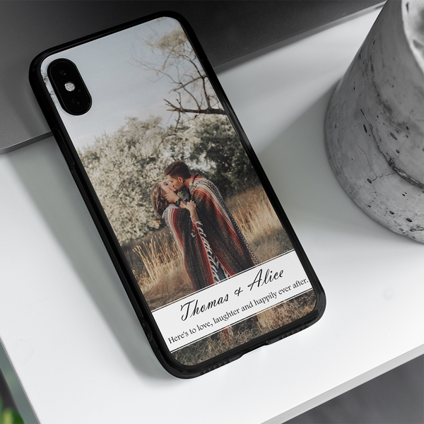 Here's To Love Laughter And Happily Ever After, Custom Photo Phone Case