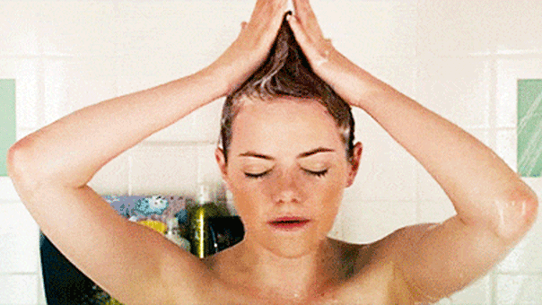 Not shampooing enough;