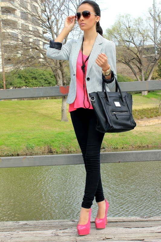 Pink Patent Platform Pumps Pink Patent Platform Pumps