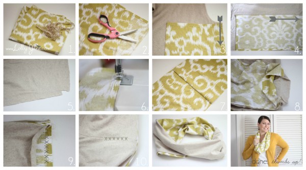 Placemat infinity scarf