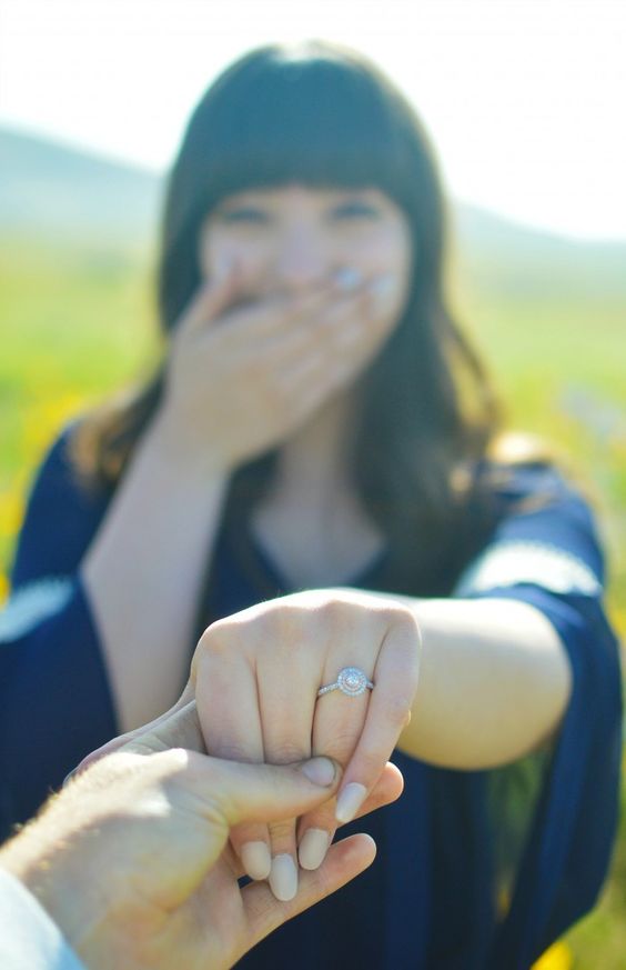 Sunflower Rings for engagement