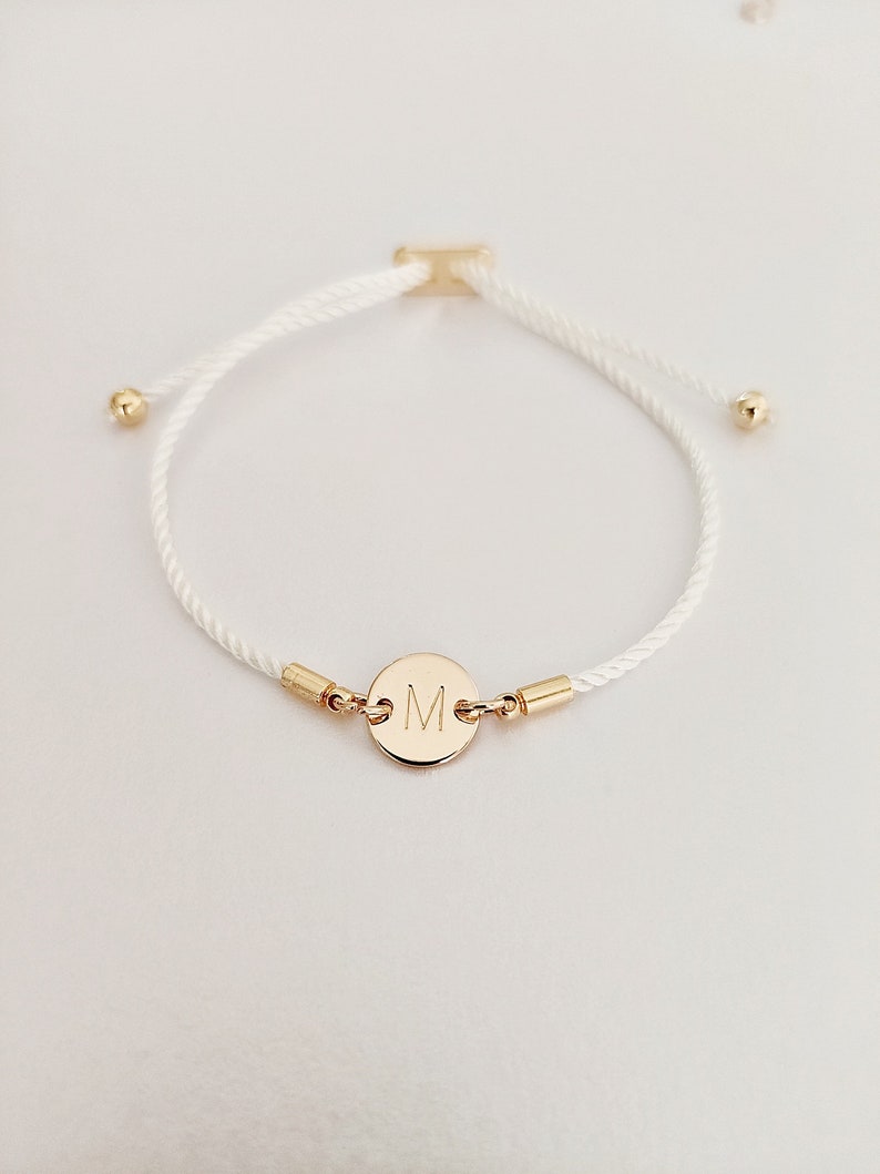 Curved Skinny Bar Personalised Message Slider Bracelet