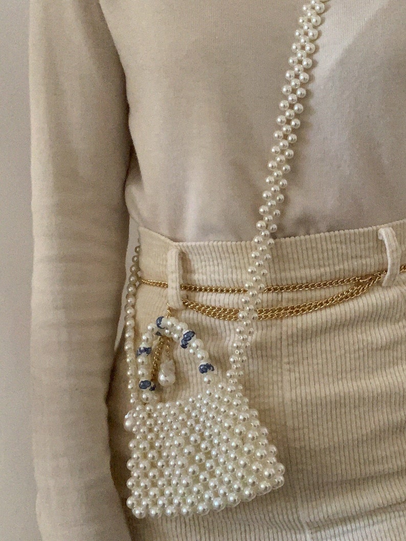 Bags with Long Pearl Chain