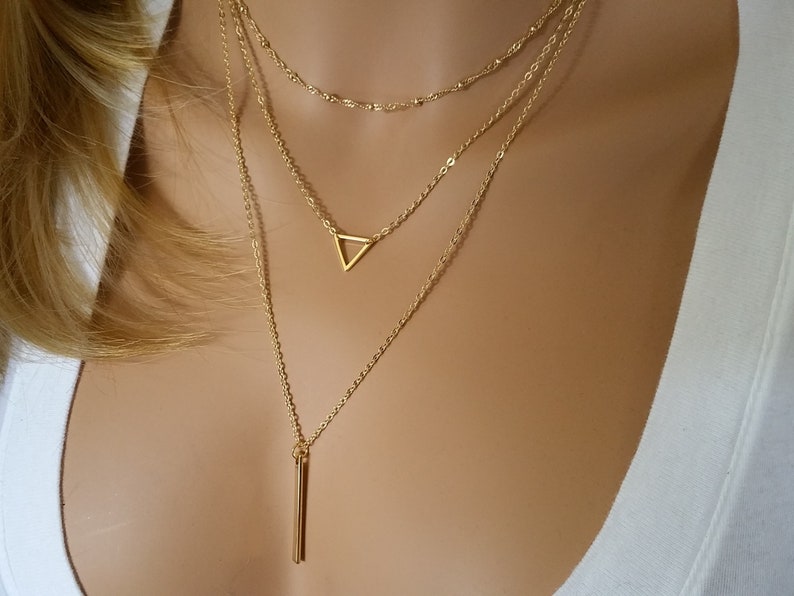 Gold Layering Necklace
