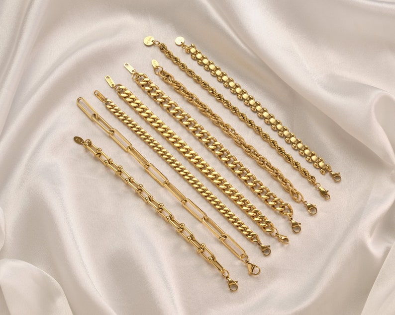 18K Gold Filled Chain Bracelet