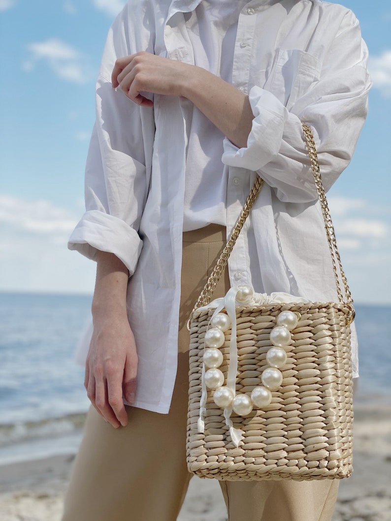 Straw Crossbody Bag