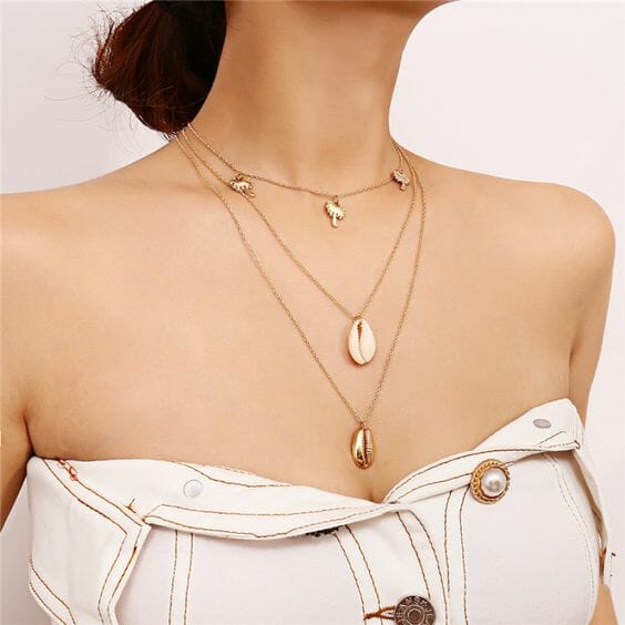 The 2021 Biggest Jewelry Trend: Multi Layered Necklaces